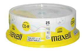 CD R 80 XL Imprimable Spindle de 25 MAXELL