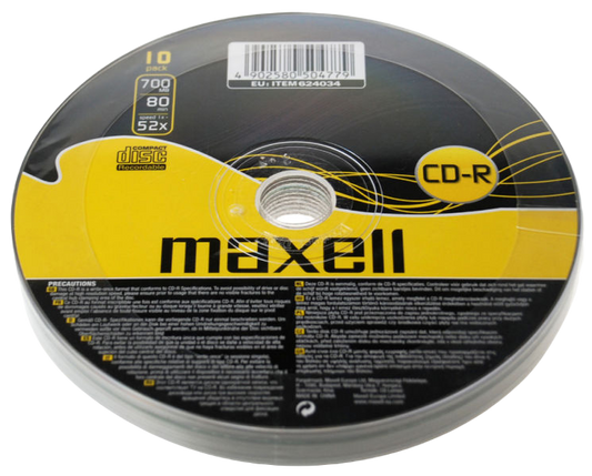 CD R 80 XL - Shrink de 25 MAXELL