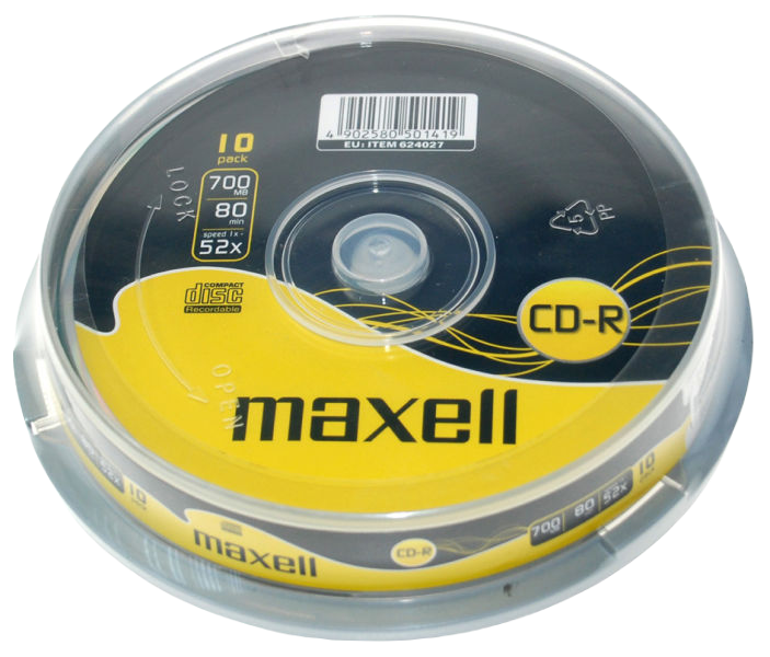 CD R 80 XL - Spindle de 10 MAXELL – Mymax