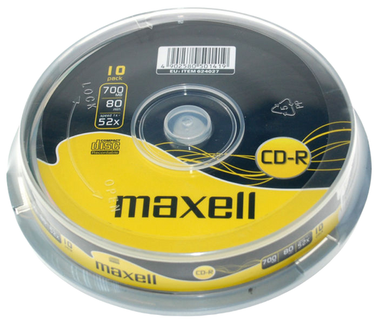 CD R 80 XL - Spindle de 10 MAXELL