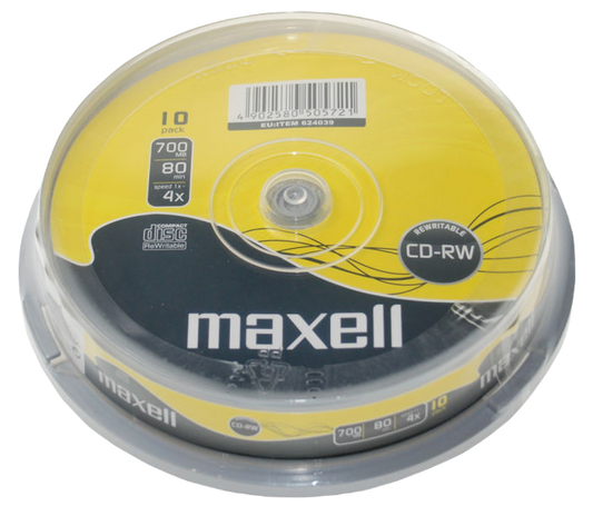 CD Rw 80 XL / Réinscriptible Spindle de 10 MAXELL