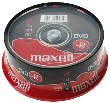 DVD-R 4.7 Gb - Spindle de 10 MAXELL