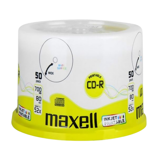 CD R 80 XL Imprimable Spindle de 50 MAXELL