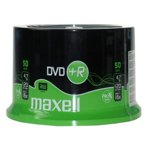 DVD+R 4.7 Gb - Spindle de 50 MAXELL