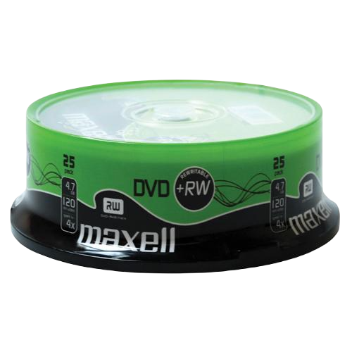 DVD+Rw 4.7 Gb - Spindle de 25 MAXELL