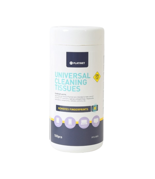 Lingettes de nettoyage humides pour Plastique 100 pcs PLATINET
