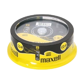 CD R 80 XL - Spindle de 25 MAXELL